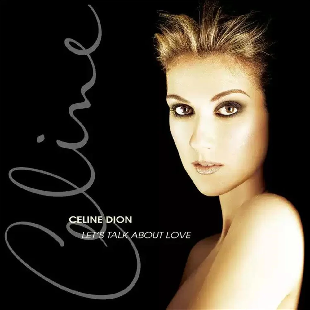 سيلين ديون ريكوردز لوف إصدار الذكرى السنوية الخامسة والعشرون My Heart Eternal Orange Gel 2LP Black Gel Record