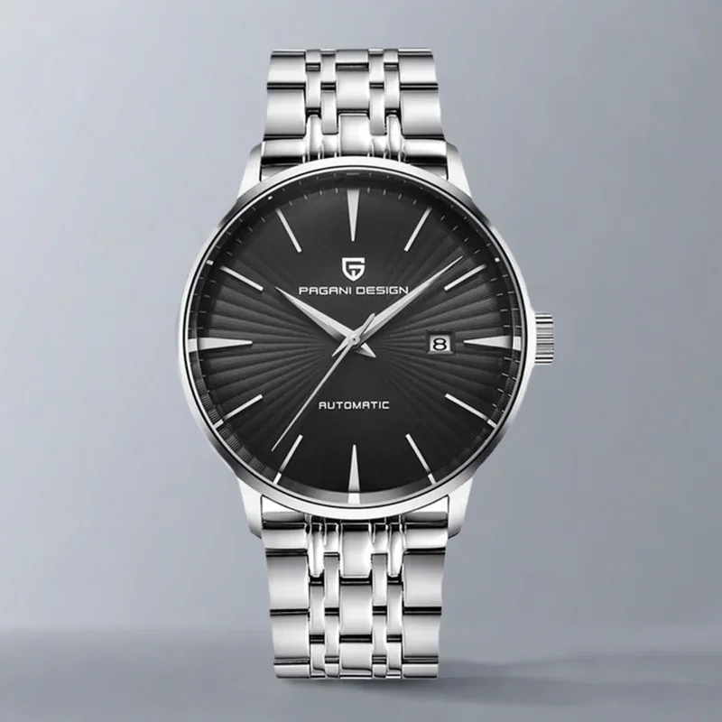 

PAGANI DESIGN Классические мужские механические часы с механизмом чайки, автоматические водонепроницаемые деловые мужские часы из нержавеющей стали 30 м