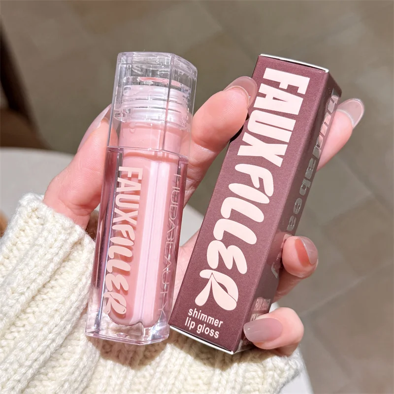 HudaBeauty Faux Filler Glansrijke Niet-Kleverige Lipgloss Hydraterende Kristalheldere Lip Olie Volumegevende Hydraterende Getinte Lipstick Make-up