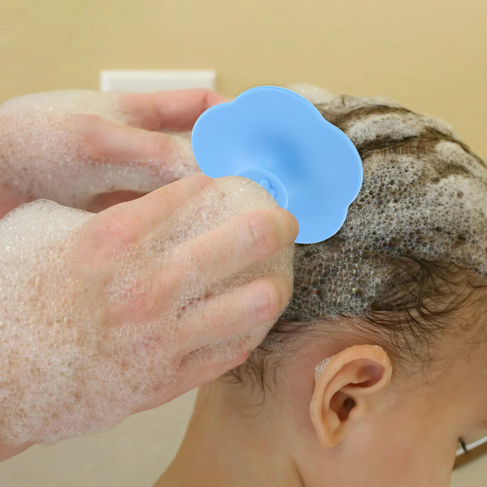 Silicone Baby Shampoo Brush for Cradle Cap & Gentle Scalp Cleaning – Soft Infant Bath Scrubber for Newborns