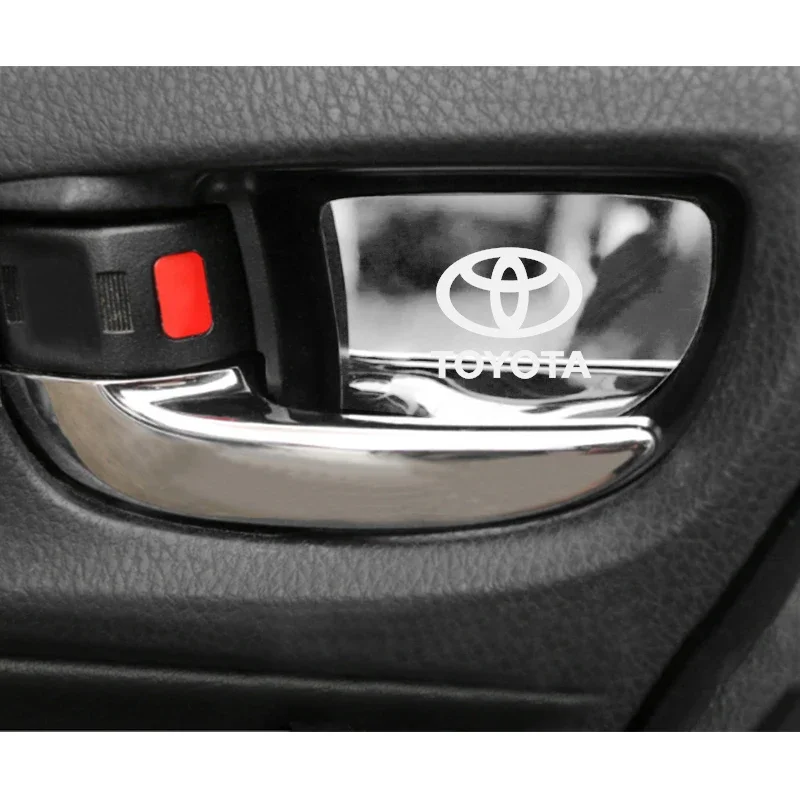 4Pcs Car styling Inner Door Handle Bowl Cover Trim stickers Fit For Toyota corolla 2014-2020 Car Styling Accessories