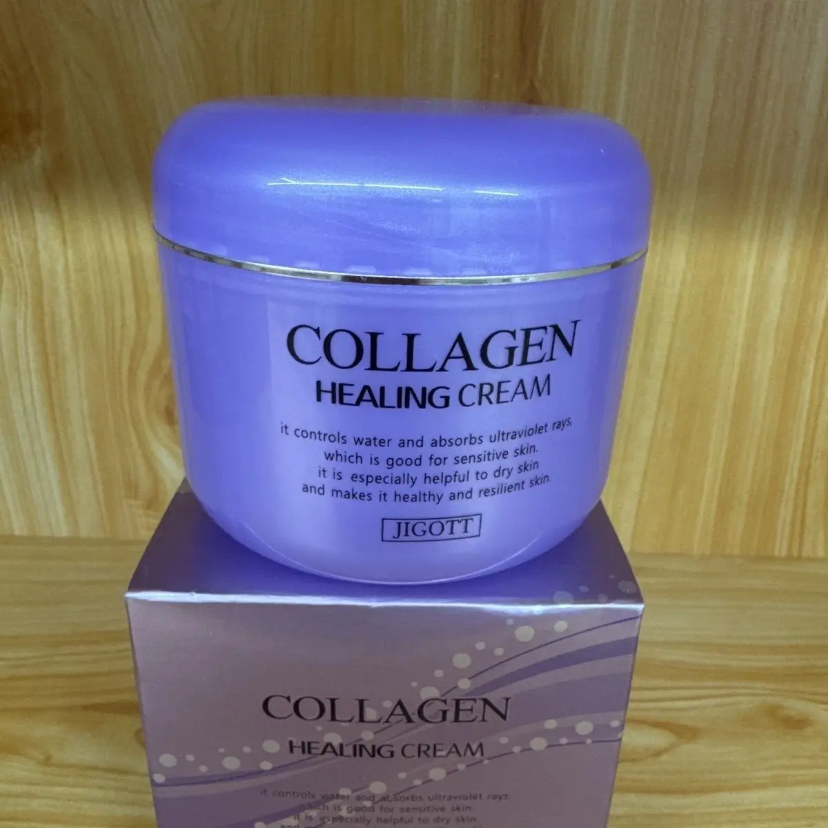 

Корейский крем для ухода за кожей Jigott Collagen Healing Cream 100 мл: глубокое увлажнение, питание, лифтинг, антивозрастной эффект