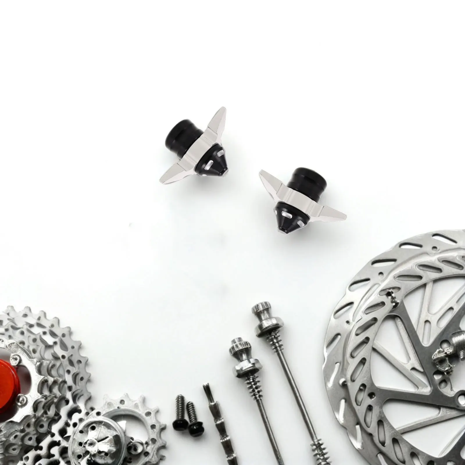 

2pcs Motorcycle Decoration Cup Aluminum Alloy Front Fork Frame Sliders Lightweight Crash Protection for Motorbike Falling