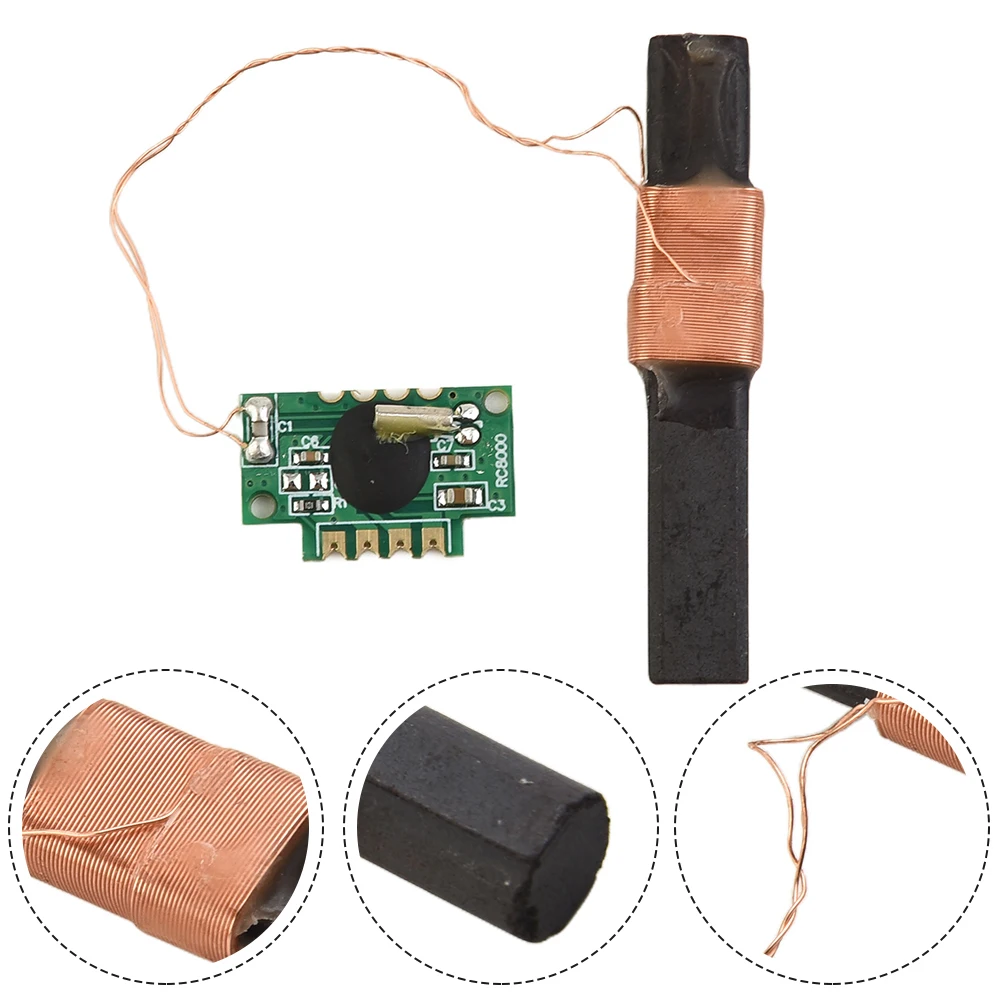 DCF77 Radio Clock Module with SP6007 IC and 21.5x13.5mm PCB for Integration into Microcontroller Timing Systems