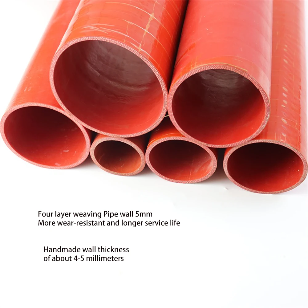 Red straight silicone intercooler tube  coolant hose   automotive turbocharger resistant to high temperature and high pressure