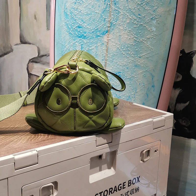 Cream Bear Cylinder Bag High Quality Leather Cartoon Cute Pink Women's Bag Sweet Casual Fashion Shoulder Crossbody Bags