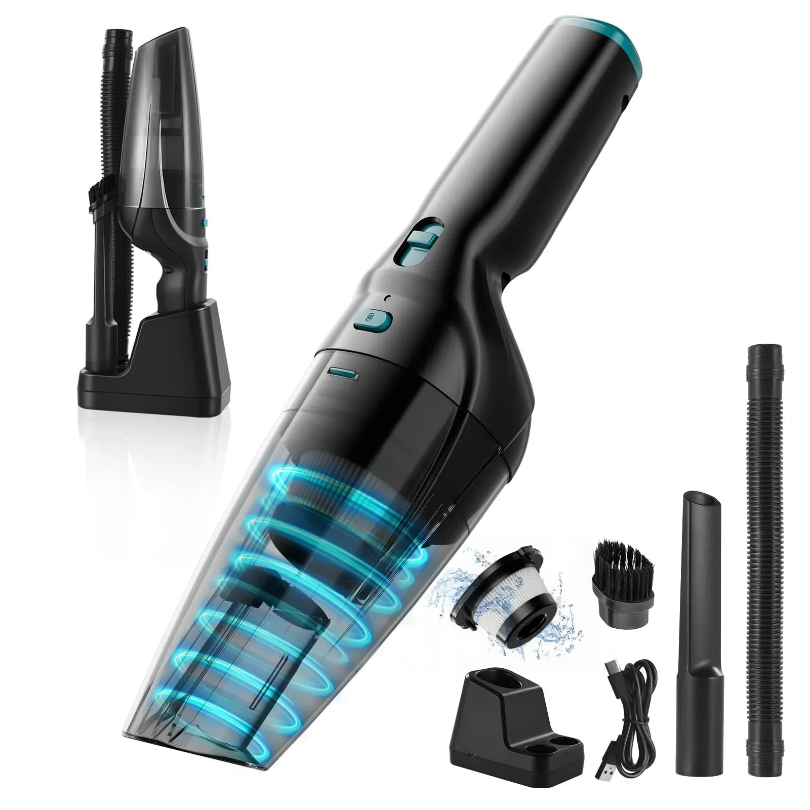 

Car mounted vacuum cleaner, super strong handheld, wireless, high-power, small and portable