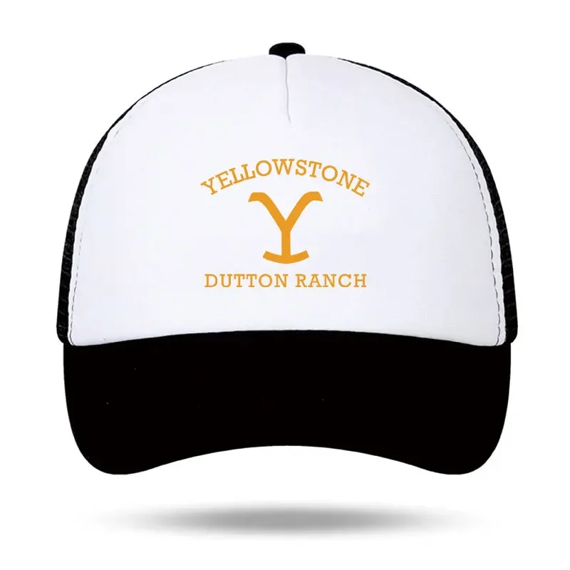 Classic Yellowstone Dutton Ranch Foam Trucker Cap Men Women Adjustable Mesh Dad Hat Adult Daily Sun Sports Visor Caps