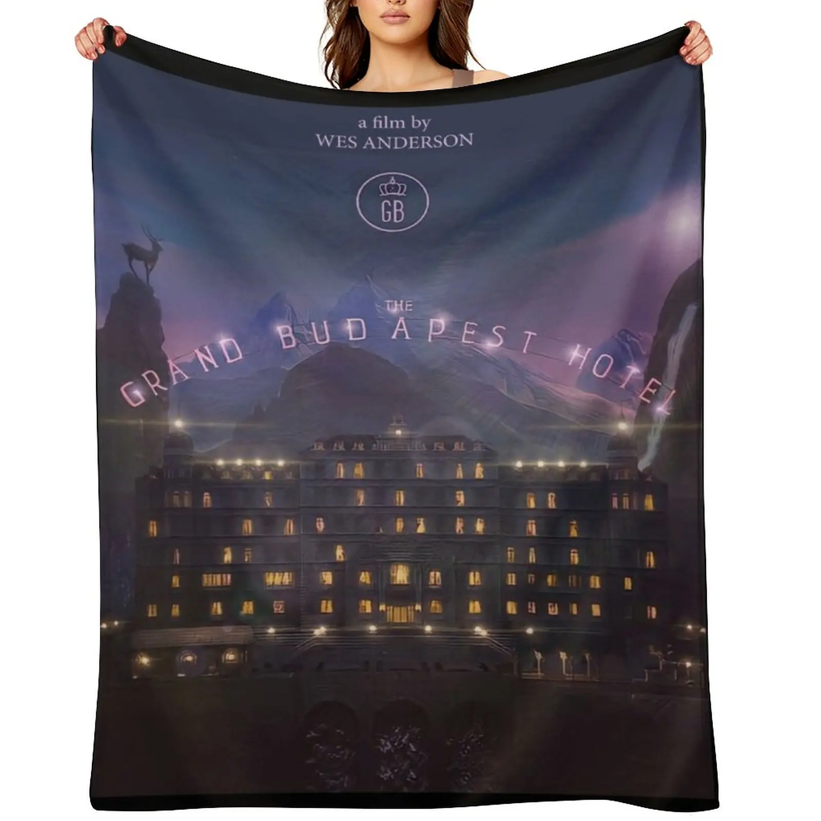 

Grand Budapest Hotel Throw Blanket Sleeping Bag Plaid Personalized Gift Decorative Throw Blankets