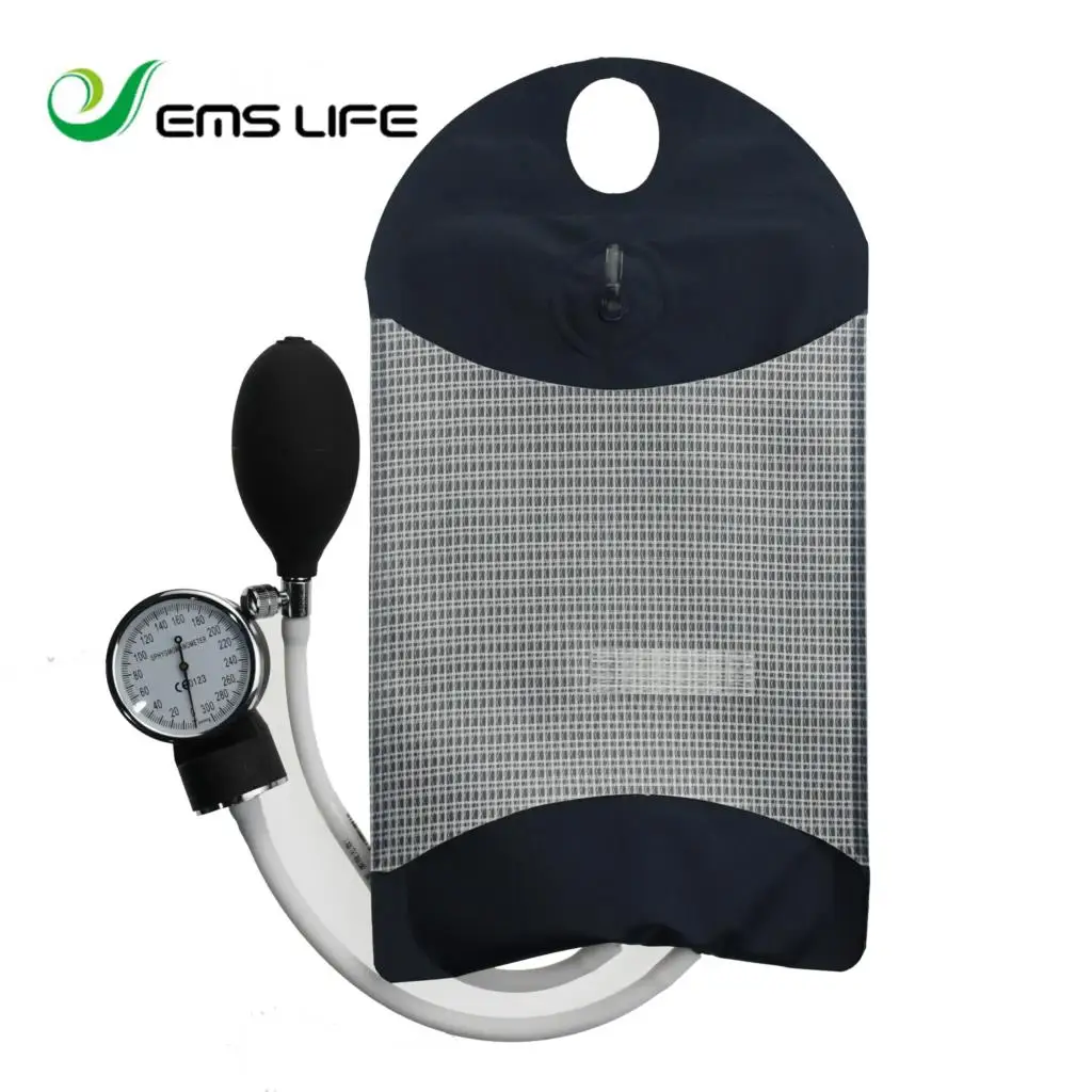 

Medical pressure Infusion bag 500ml for QUALITY FLUID with gauge and bulb