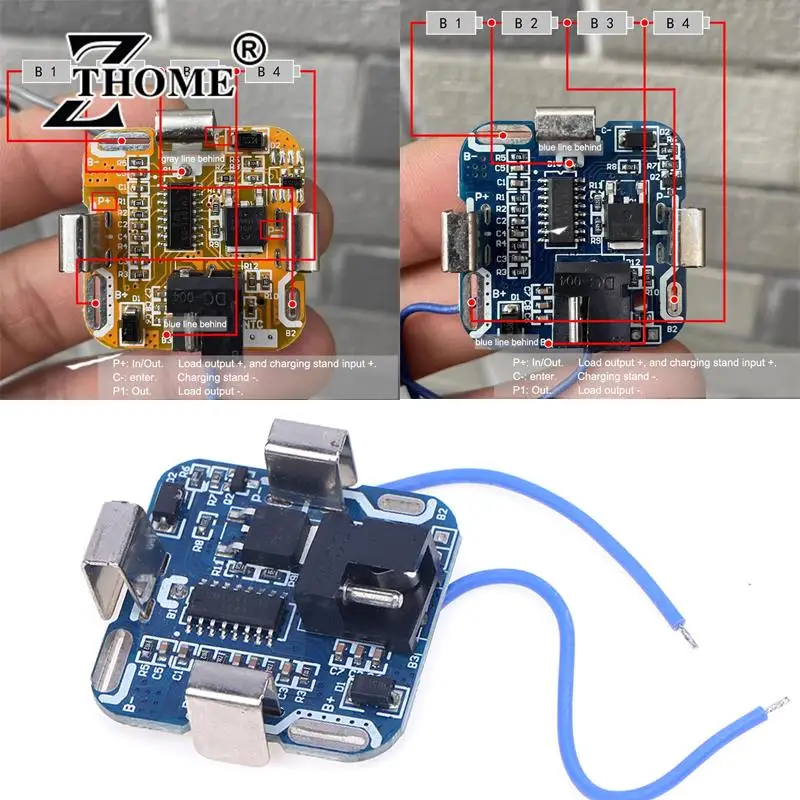 New BMS 4S 14.4V Lithium Battery Electric Drill Electric Tool Protection Board Protection Board Hand Overcharge Protection