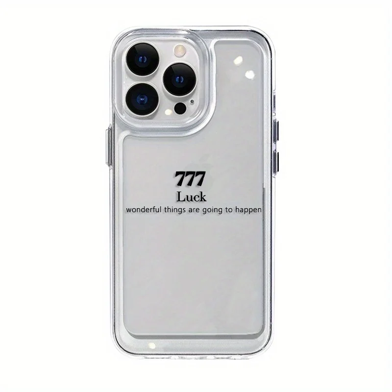 

Good Luck 777 High Quality Space Phone Case Suitable for iPhone 16, 15, 14, 13, 12, 11, XS, XR, X, 7, 8, 12/13 Mini Plus Pro