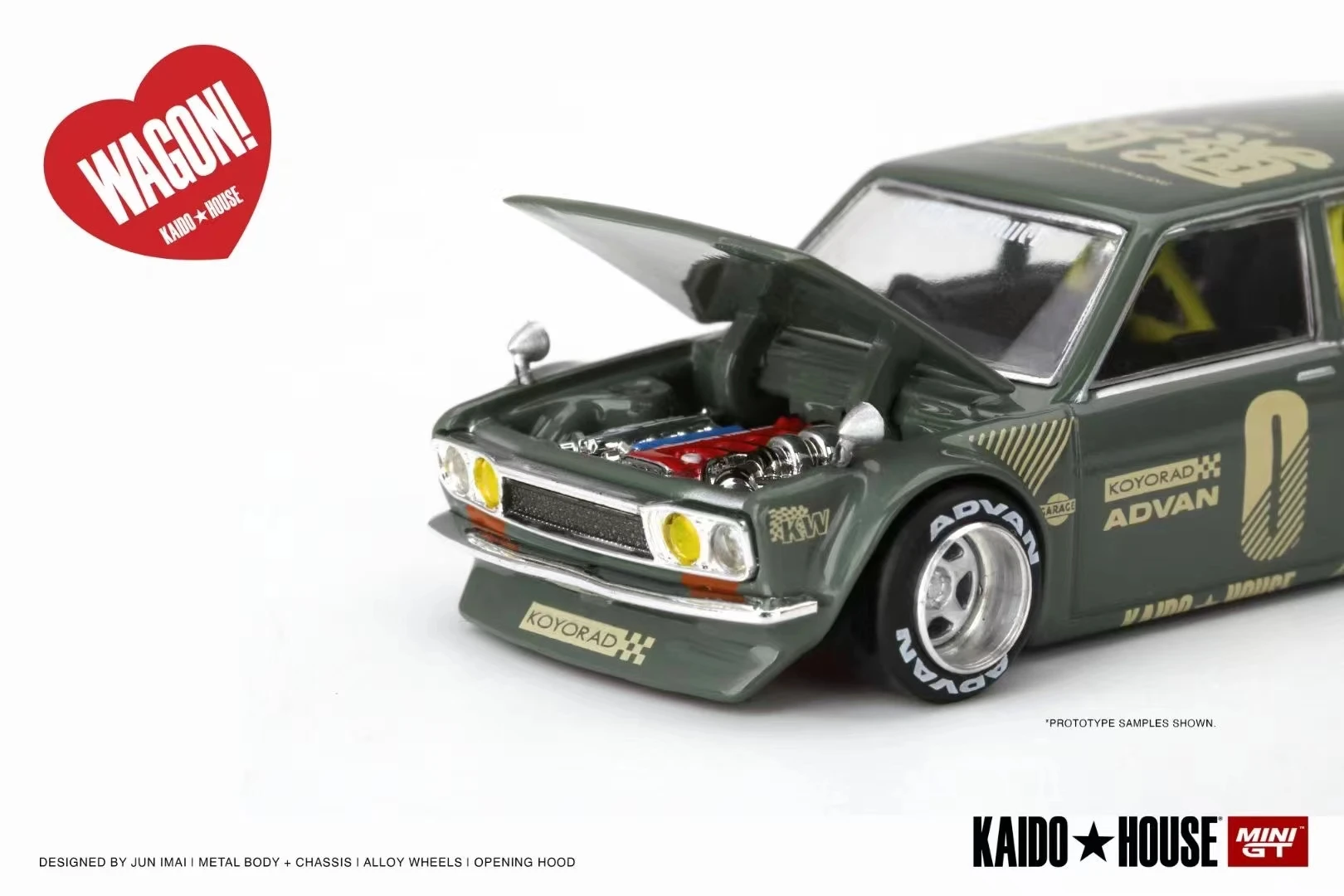 Kaido House x MINI GT Datsun KAIDO 510 Wagon LHD Diecast Model Car