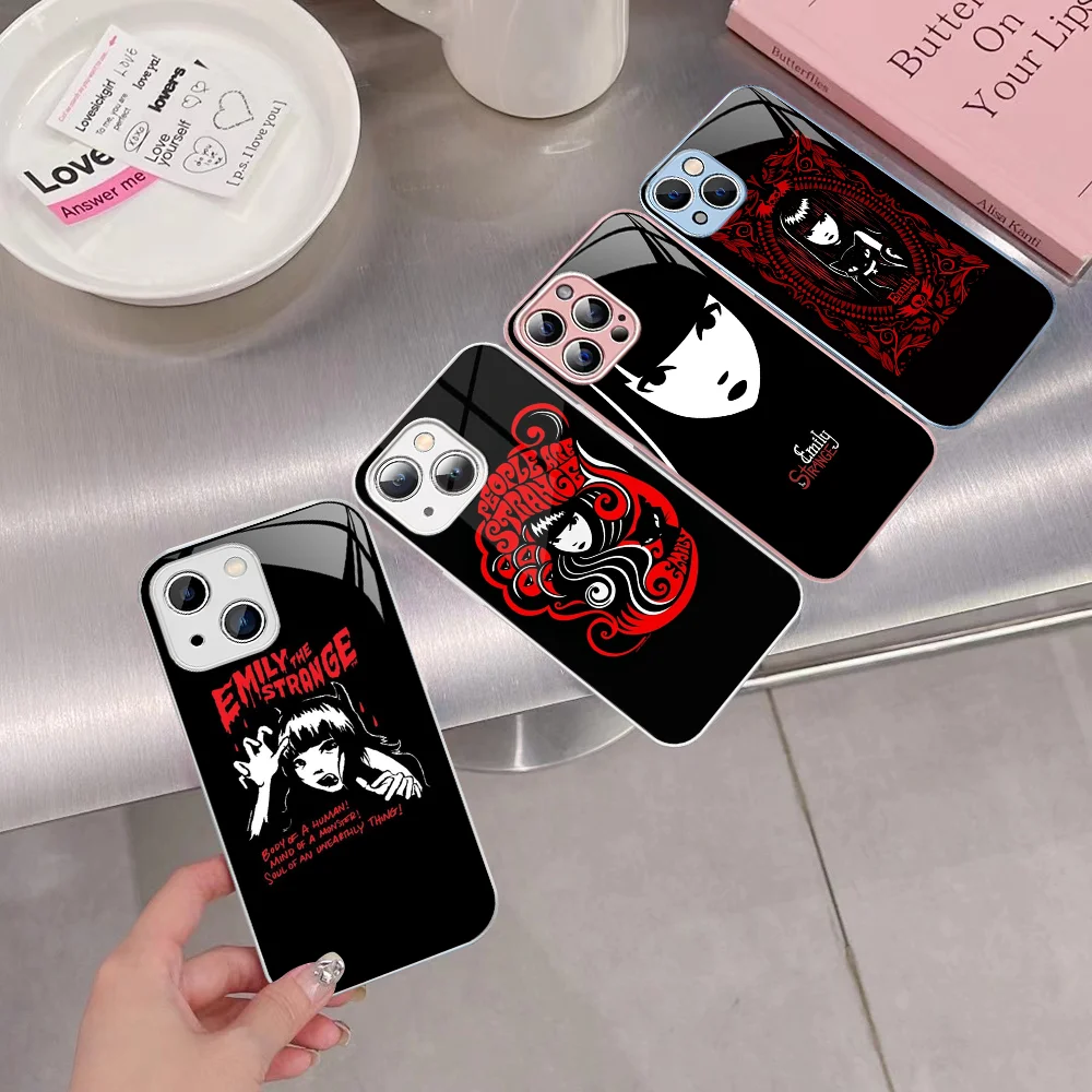 E-Emily T-The S-Strange Phone Case For IPhone 14 13 12 Mini 11 Pro XS Max X XR 14 Plus Tempered Glass Cover