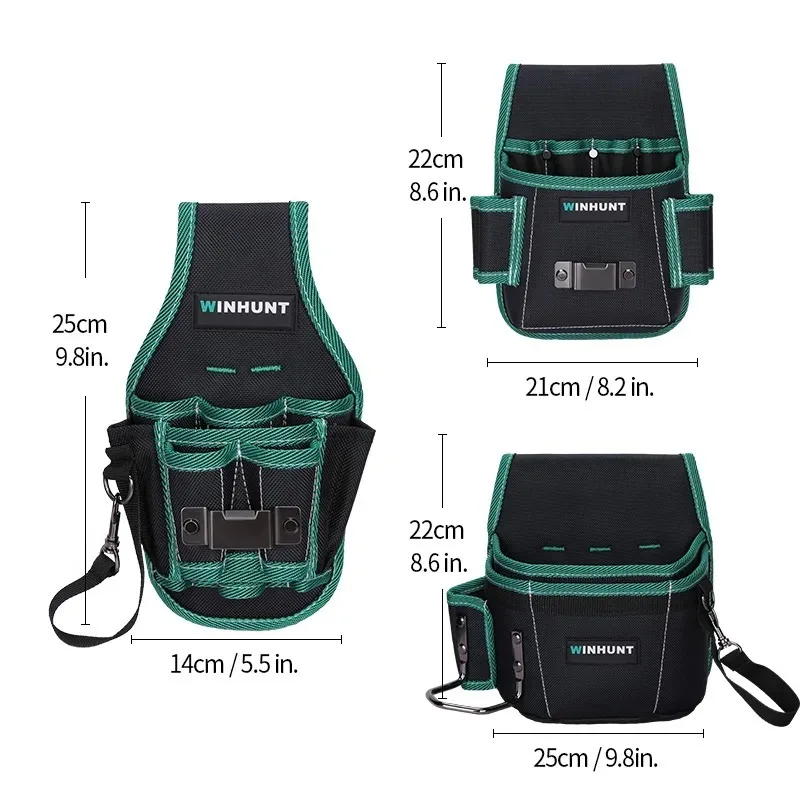 Tool Belt Pouch Tool Organisers for Tools and Small Parts Electrician Tool Pouch Durable Small Basic Maintenance Tool Pouch