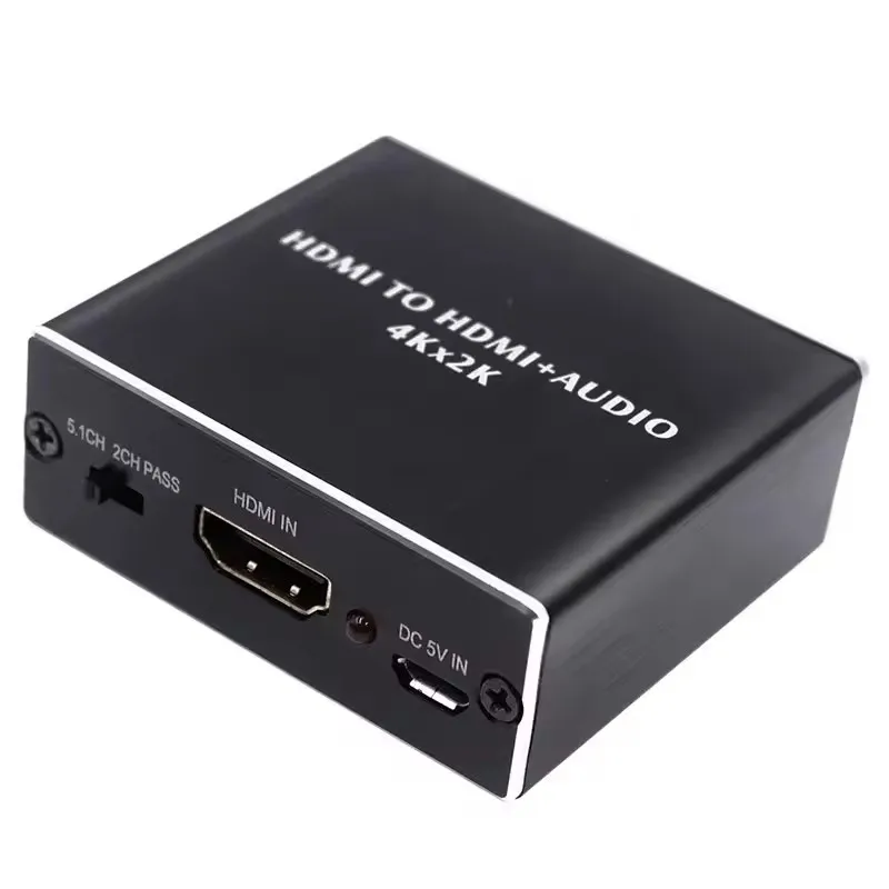 4Kx2K HDMI Audio Extractor HDMI Audio Splitter с оптическим TOSLINK SPDIF 3,5 мм преобразователь аудиовывода для ТВ-приставки ПК PS4 Loptop