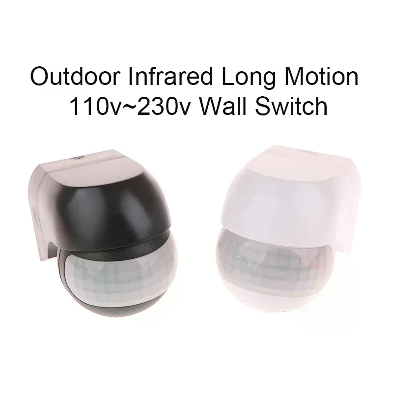 Outdoor Infrared Long Motion AC100V~240V Wall Switch PIR Detectors LED Sensor Waterproof Timer Light Motion Sensor