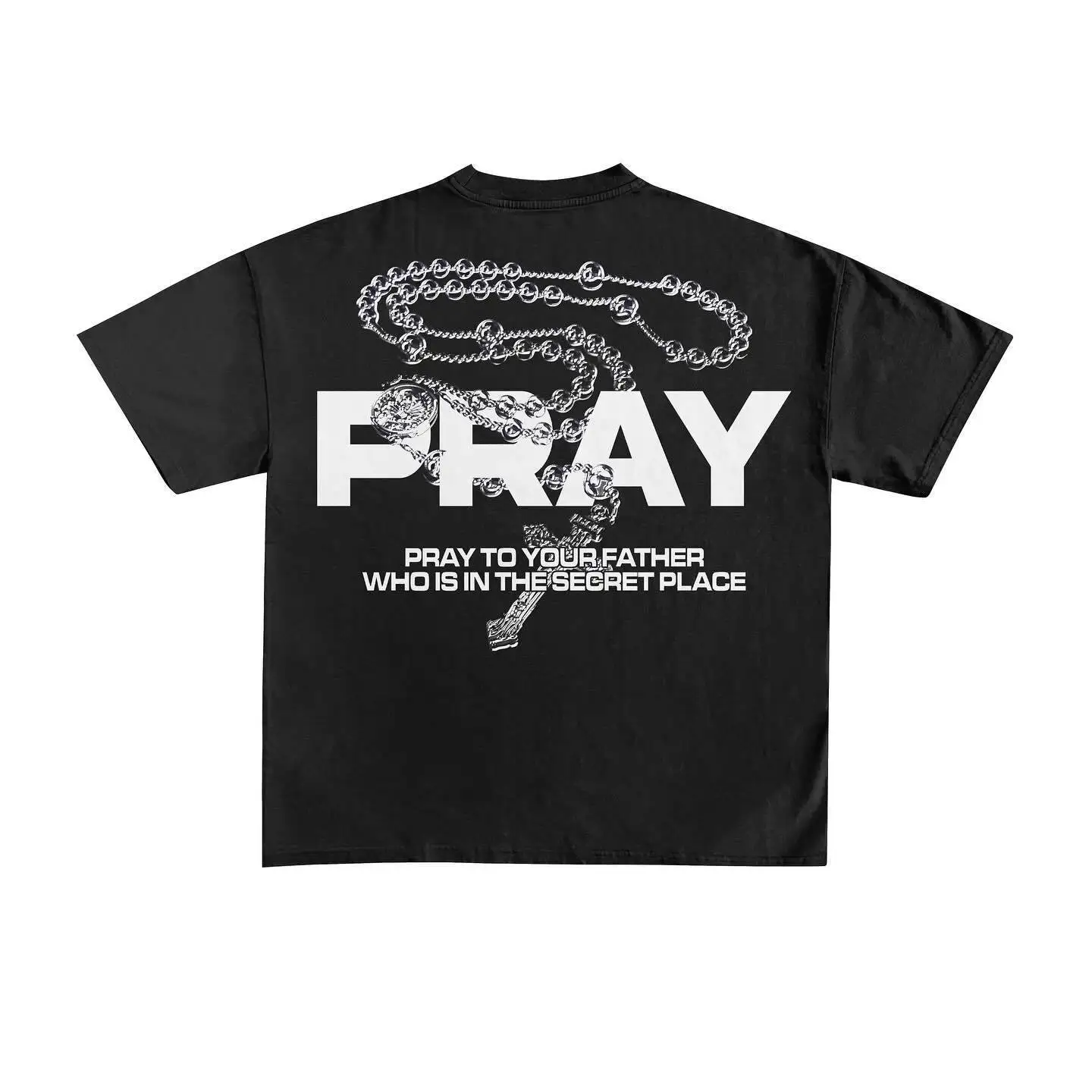

Мужская черная хлопковая футболка оверсайз с винтажным принтом от бренда Streetwear, летняя коллекция 2026, повседневный свободный крой