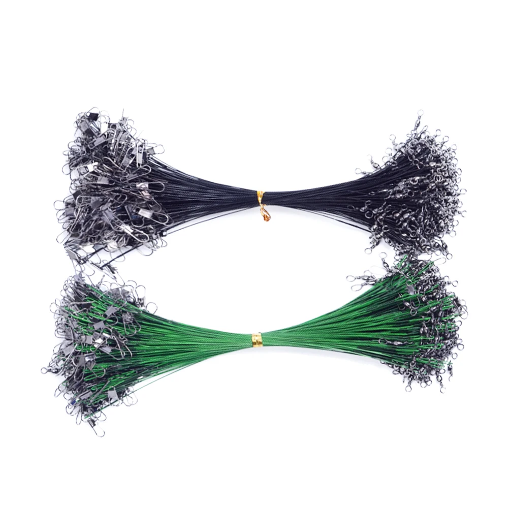 

50 Pcs 20CM Wear-resistant Lure Line Steel Wire Front Anti-bite Wire Line Super Strong Fishing Line Main Line Sub-line Offshore
