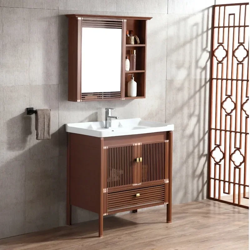 

Dresser Space Saving Bathroom Cabinet Mirror Organizer Makeup Sink Vanity Storage Cabinet Shelves Washbasin Jewelry Furniture