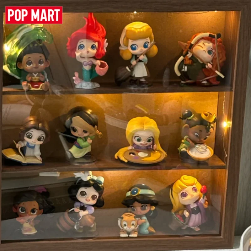 POP MART Disney 100. Jubiläum Prinzessinnen Kindheits-Serie Mystery Box Original Blind Box Überraschungsspielzeug Anime-Figur Desktop-Deko