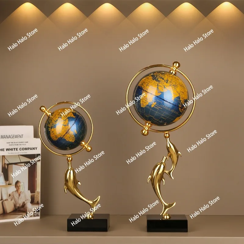 European light luxury dolphin alloy crystal ornament creative home gifts gifts decorative crafts