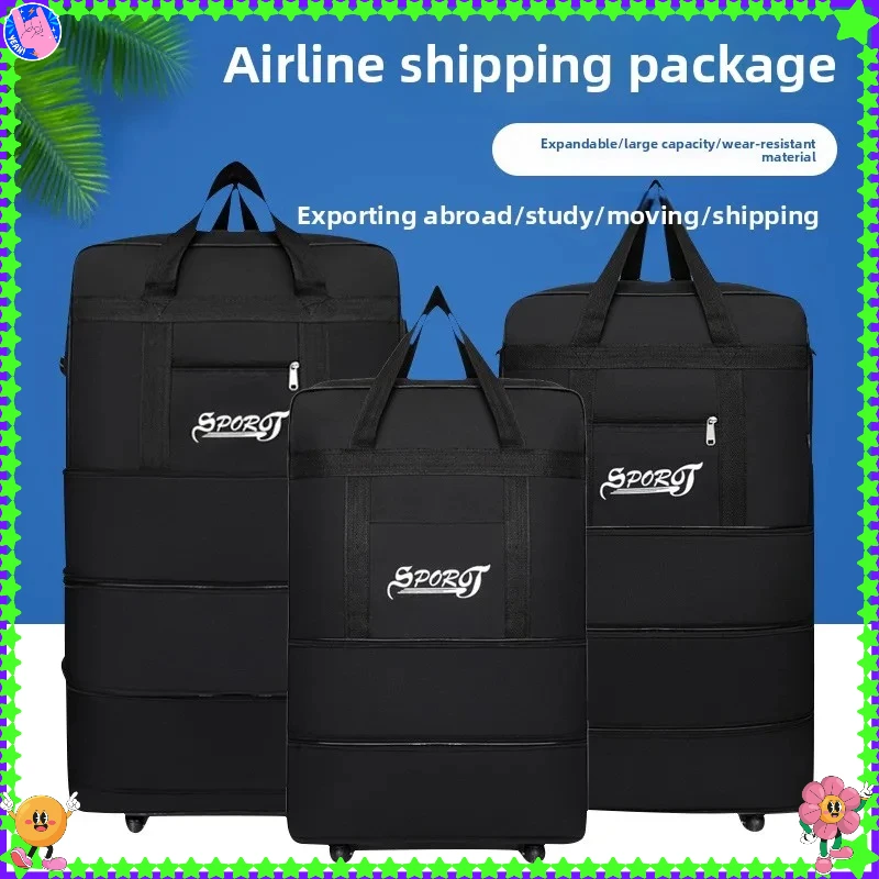 

Бестселлер, складной рюкзак, дорожная сумка большой вместимости, воздушная консервационная сумка, универсальная ткань Оксфорд на колесах, 88 см