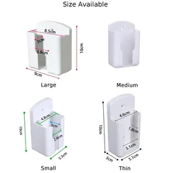 Support mural pour télécommande de climatiseur, 1 pièce, boîte de rangement en plastique ABS pour téléphone portable T1