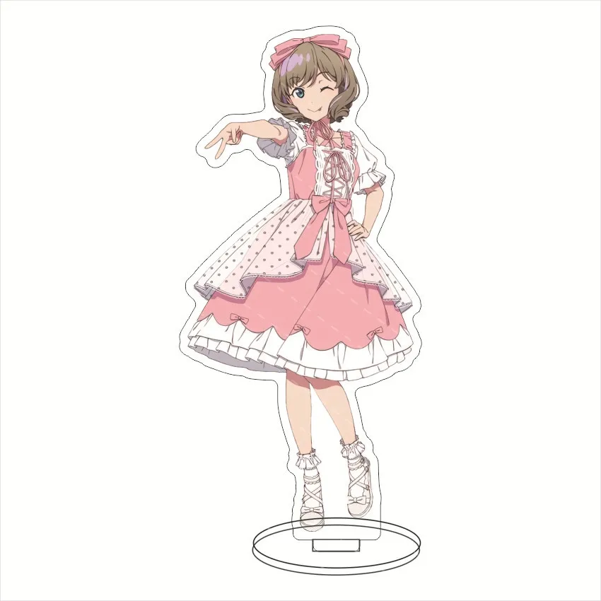 Anime LoveLive!Superstar!! Figur lucu Shibuya Kanon Arashi pahat akrilik berdiri Model plat dekorasi meja berdiri tanda penggemar hadiah