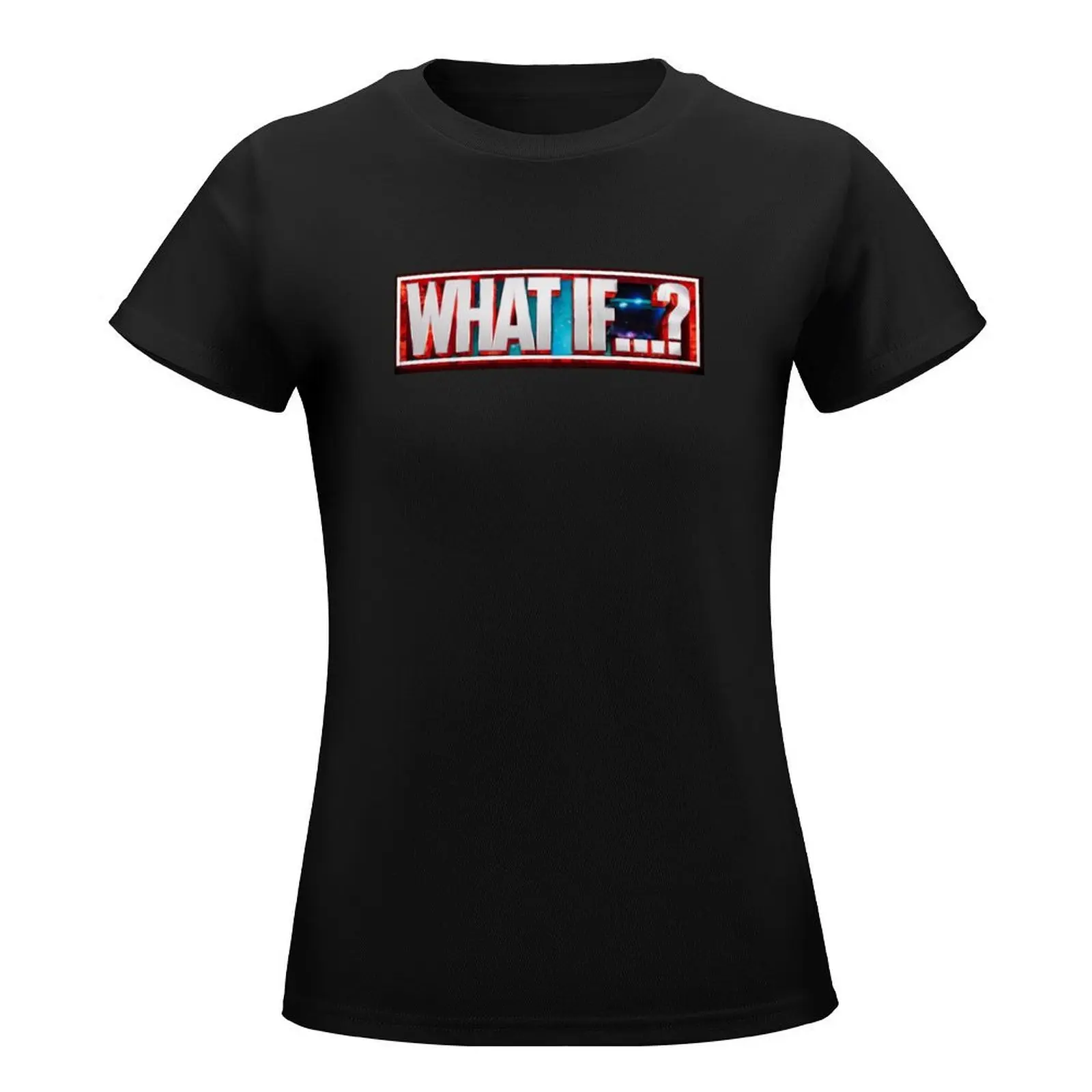 What if T-Shirt Female clothing summer tops oversized workout shirts for Women