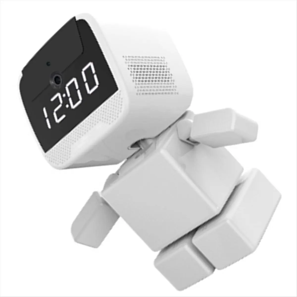Time Display Wireless PTZ IP Camera Robot WIFI 360 Degree No Dead Angle Night Vision Smart HD Camera US Plug
