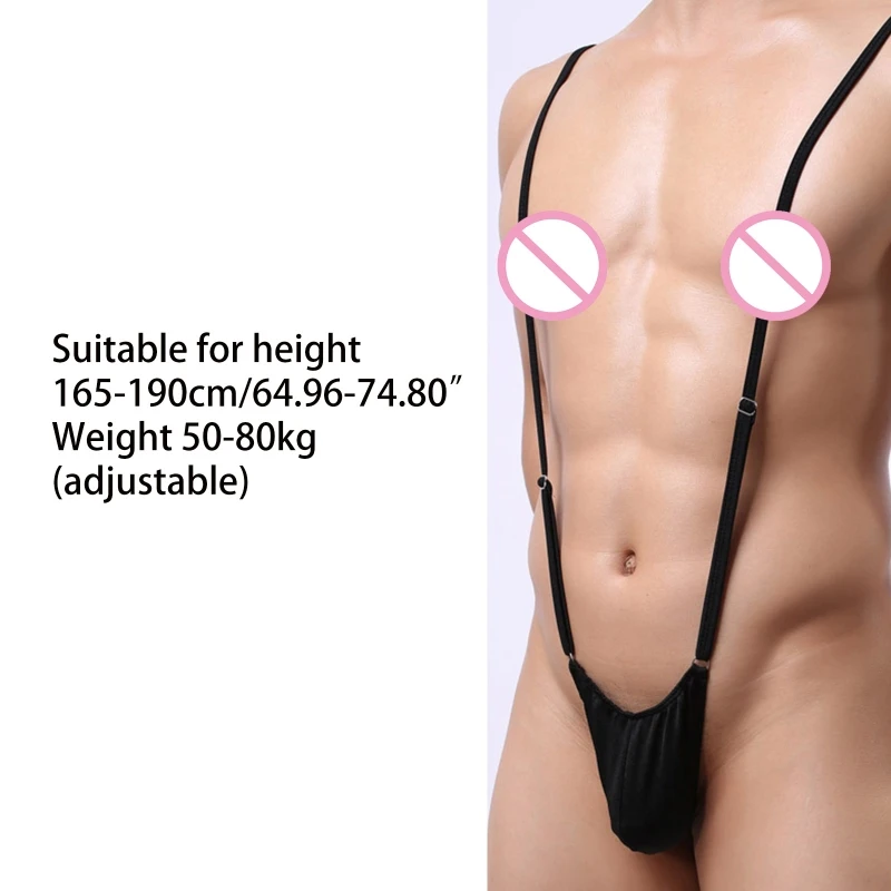 2023 New Mankini Swimsuit Men\'s Borat Y Sling Stretch Underwear Suspender Bodysuit Strap Thongs for Men Birthday Present