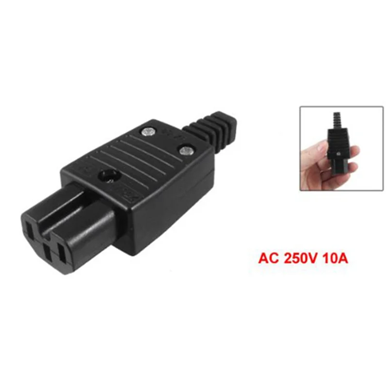 

BNVN-20X Black IEC320 C15 Female Outlet Socket Power Adapter Connector AC 250V 10A