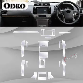 Pro Toyota Prado 2018-2022 Interiér vozu Středová konzola Průhledná TPU ochranná fólie Odolná proti poškrábání Opravná fólie Příslušenství LHDRHD 8 nejlepší prodej Části interiéru Toyoty Prado - №4