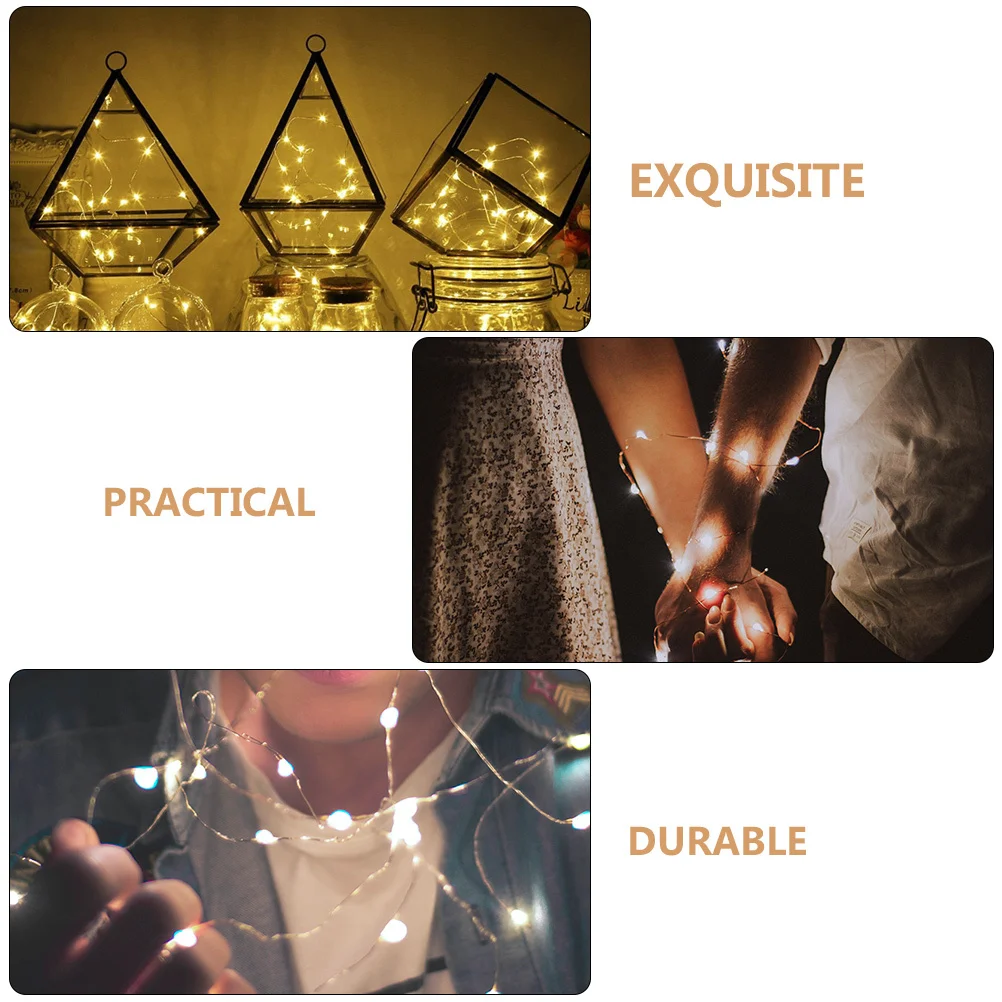 10 متر 100 المصابيح سلسلة أسلاك نحاسية ضوء LED نجوم مصباح حديقة USB بالطاقة الطرف الديكور سلسلة أضواء أضواء LED #6
