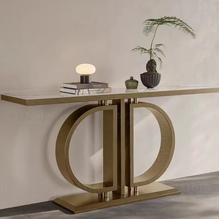 Entry entrance table Light luxury corridor aisle table Household Italian view table