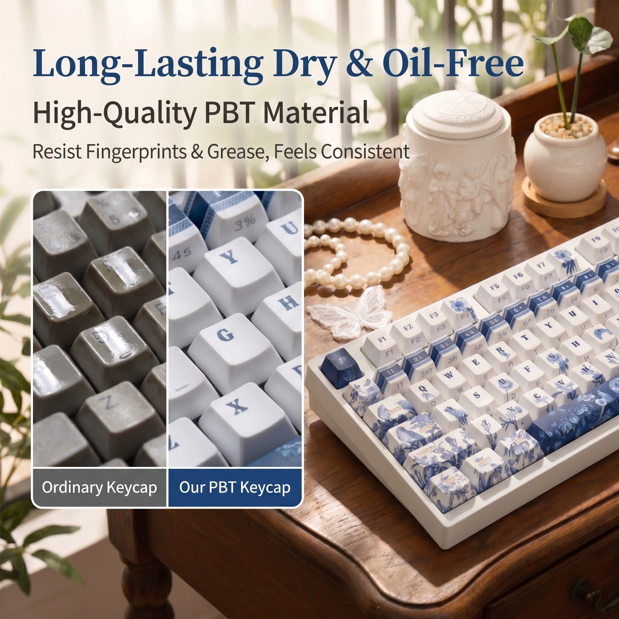 New 120Key Side-Engraved Backlit Keycaps, CHERRY Profile PBT Double Shot 5-Sublimation, Durable Oil-Proof Stylish