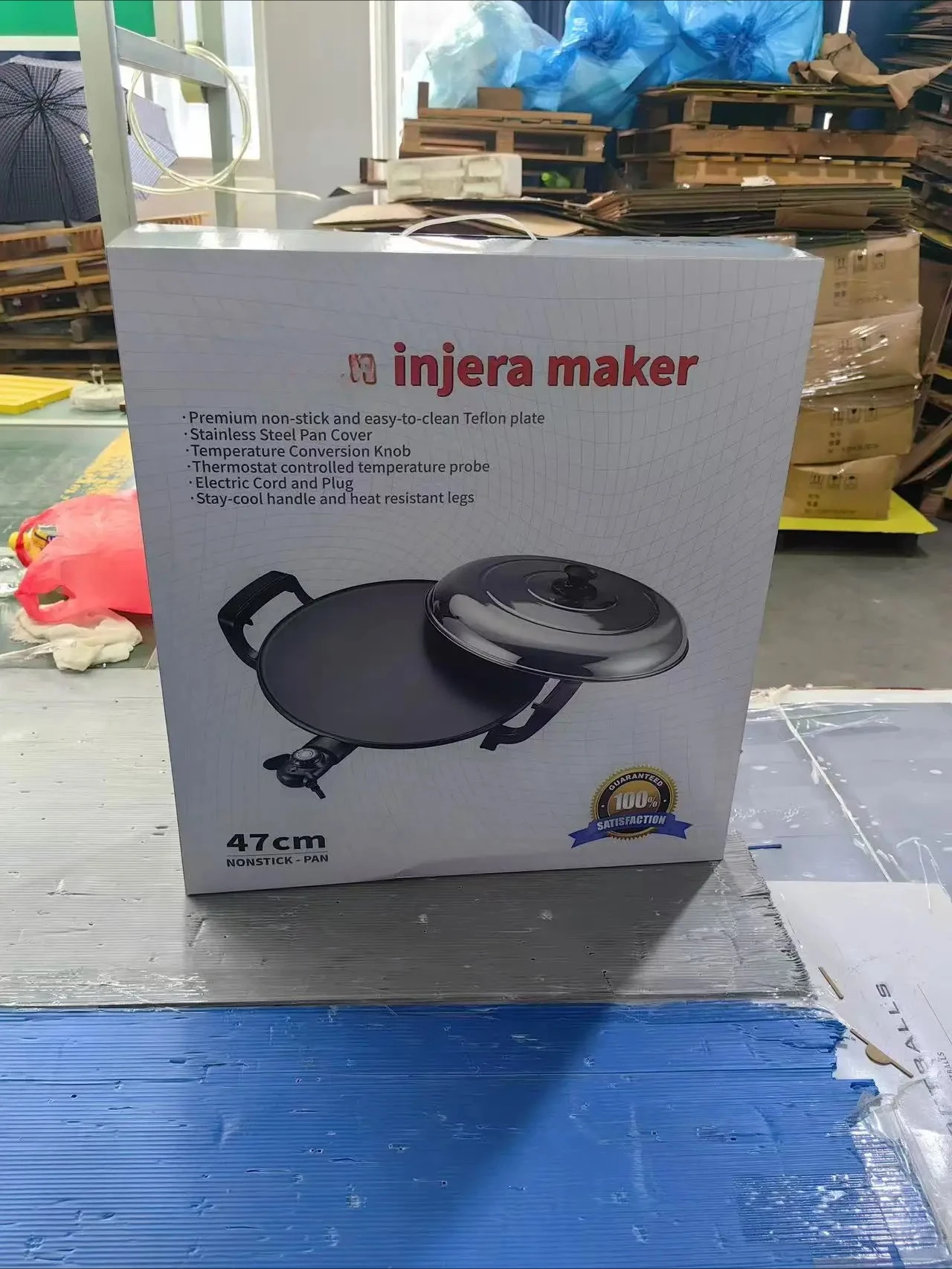 EE1 Mitad Injera Maker Mogogo Chapatti Electronic Machine Tortillas 40cm Injera Stove Injera Pan Bella