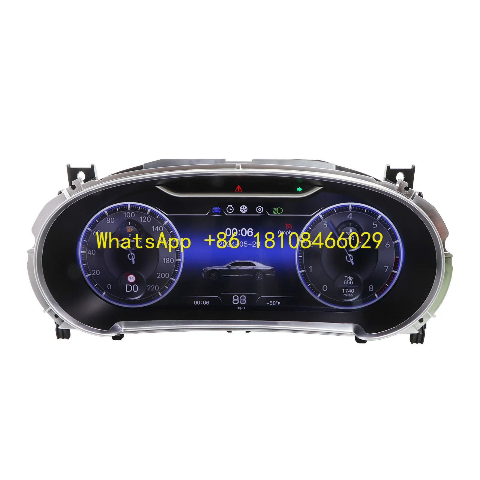 

12.3 Inch Digital Instrument Cluster for BENTLEY Flying Spur Linux System Car Dashboard Display Built-In GPS Stereo Function