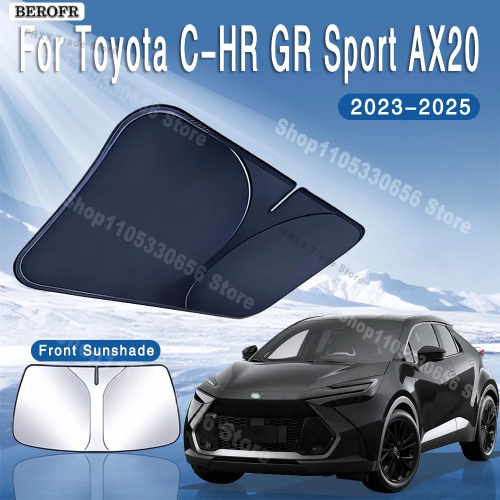 

Car Sun Visor For Toyota C-HR GR Sport AX20 2023 2024 2025 MK2 Front Windshield Sunshade Heat Insulation Summer Auto Accessories