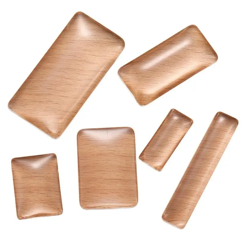 20 Stück transparente, flache, rechteckige Cabochon-Glassteine für Handyhüllen, zum Selbergestalten, 10 x 25 mm, 10 x 30 mm, 19 x 38 mm. – Detail 5