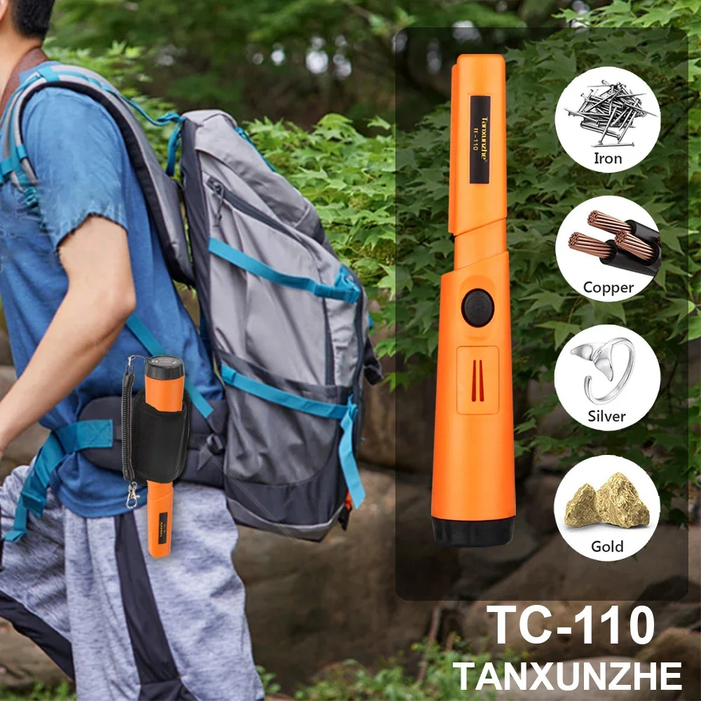 TC-110 Portable Metal Detector pointer Hand Held GP-pointer Metal Detector IP68 waterproof Positioning Rod Detector