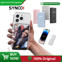 SYNCO XView M4 Black White Blue Pink Magnetic Phone Selfie Monitor Screen for Smartphone Selfie Vlog Live Stream Video Recording