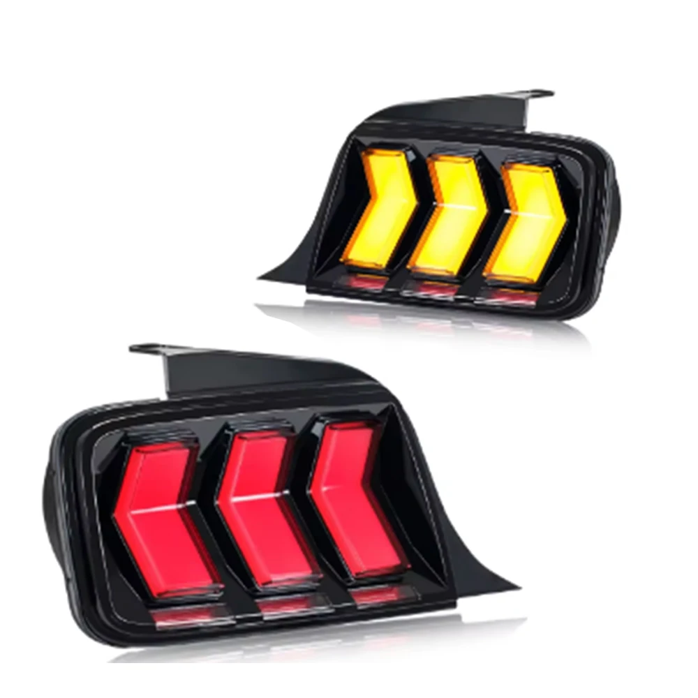 HOSI LED-achterlicht voor Ford Mustang 2004-2009 Achterlicht Auto-accessoires RGB Plug en Play