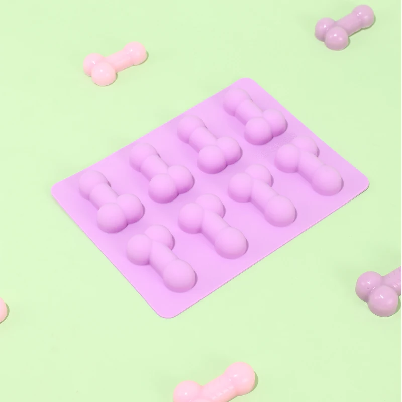 Molde 3D creativo en forma de pene para pastel, silicona de grado alimenticio, Fondant, jabón, hongos, suministros de parodia para fiesta de