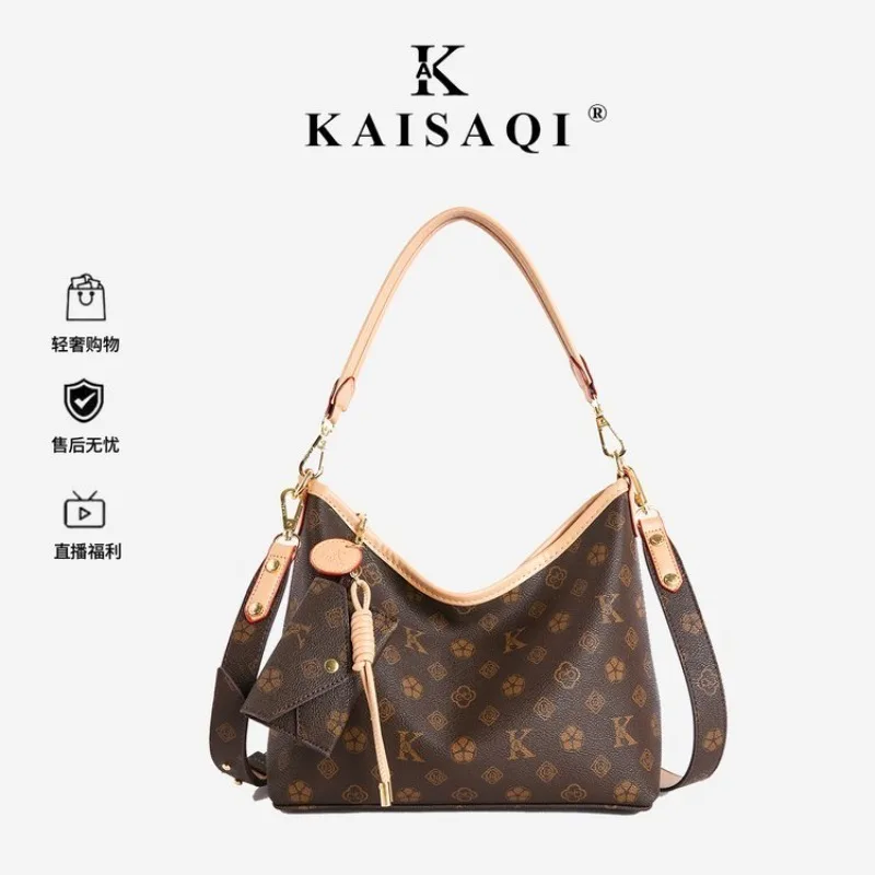 

Large Capacity Leather Diaper Bag Ladies Tote Handbag Messenger Crossbody Purse Elegant Fashionable
