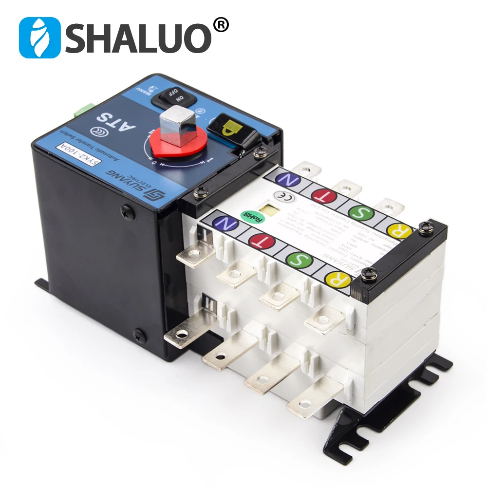 Imagem -05 - Suyang-placa de Controle Universal do Interruptor de Transferência Automática Poder Duplo Gerador Diesel Parte Syk2100a 160a 4p Ats ac 220v