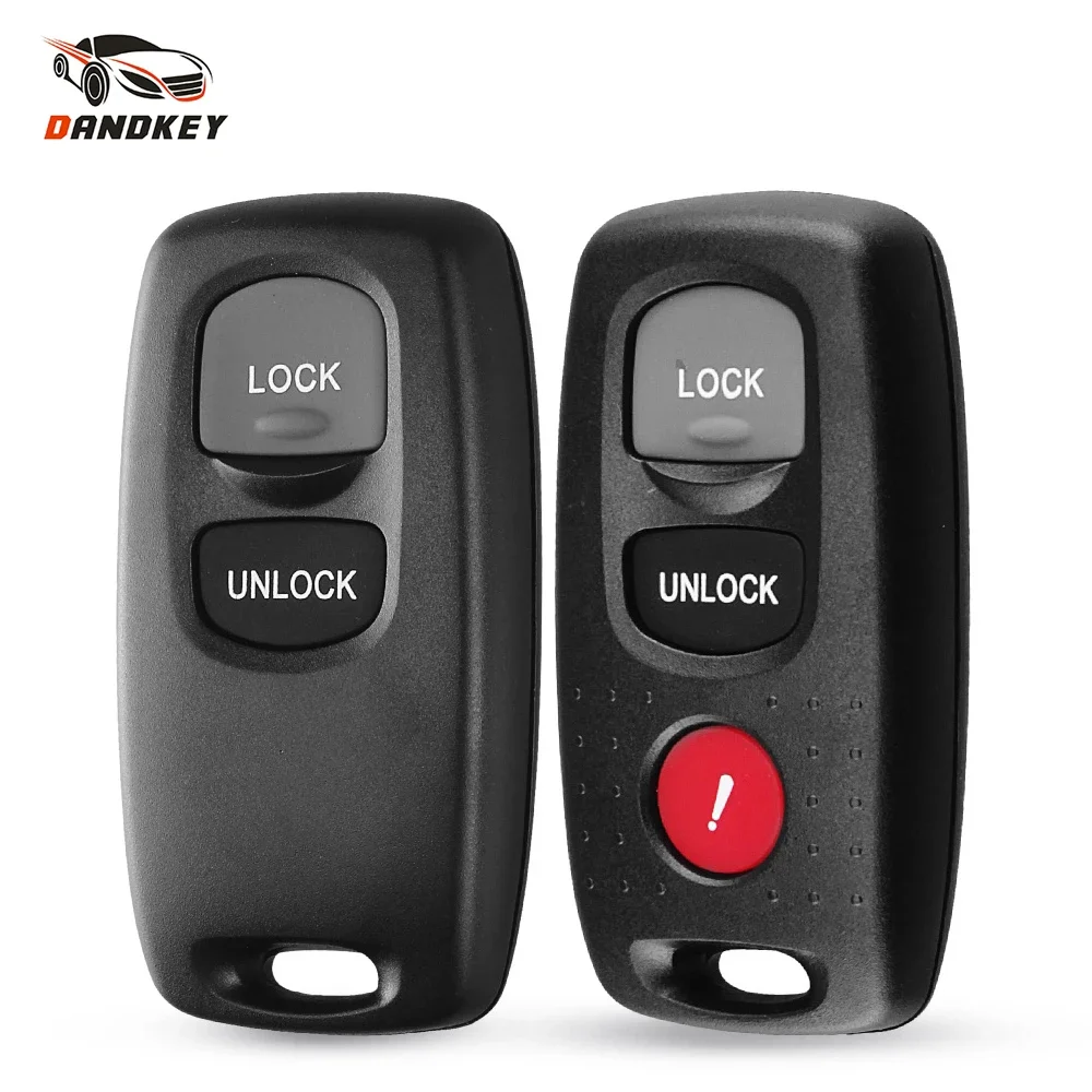 Dandkey Replacement 2/3 Buttons Car Key Shell Keyless Entry For Mazda 2 3 6 323 626 Fob Remote Control Key Case Cover