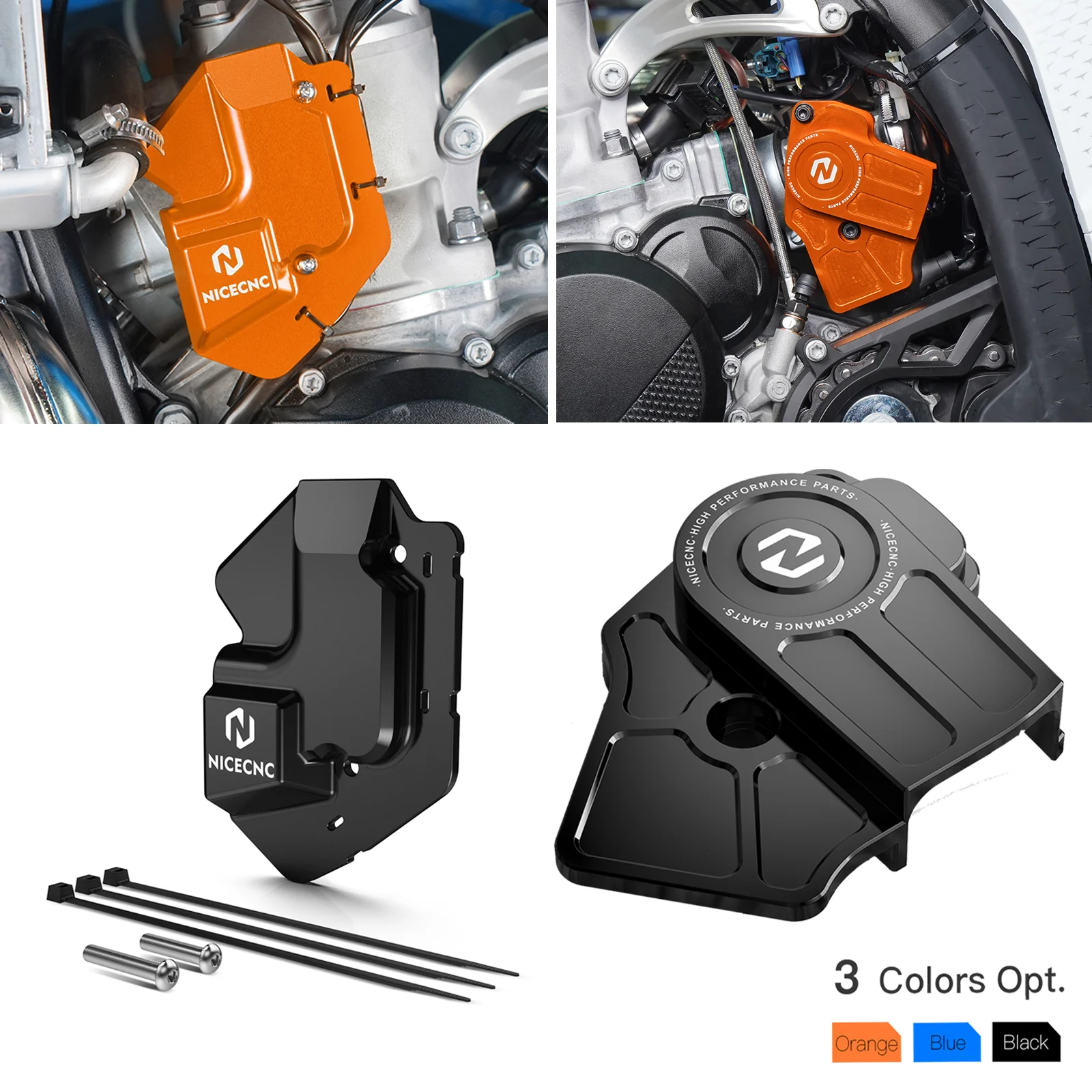 For KTM 2024 EXC300 EXC XCW 250 300 Motorcycle Power Valve Cover & TPS Throttle Body Guard TBI Cover SX XC 125 250 300 2023-2024