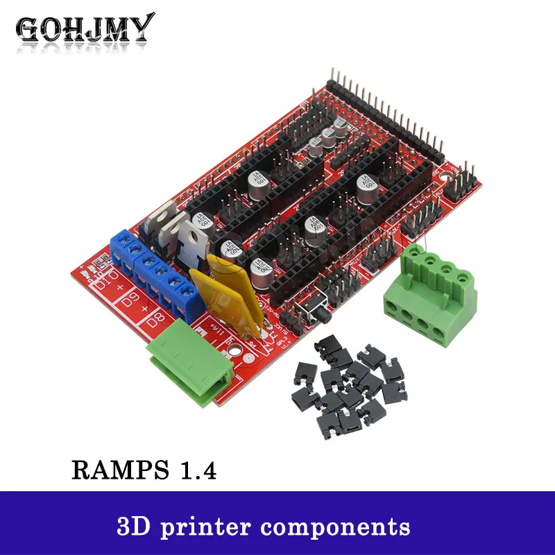 RAMPS 1.4 Panel Part Motherboard 3D Printers Parts Shield Red Black Controls GOHJMY